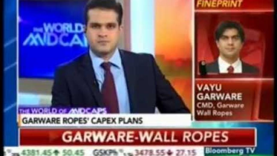 Mr. Vayu Garware - CMD, Garware Wall Ropes Ltd. Interacting with Bloomberg