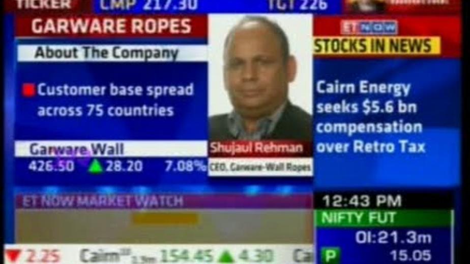 Mr. Shujaul Rehman - CEO of Garware Wall Ropes Ltd. Interacting with ET Now